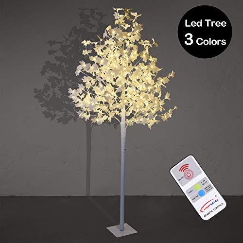 Artificial Lighted Maple Tree Warm White Fall Decorations