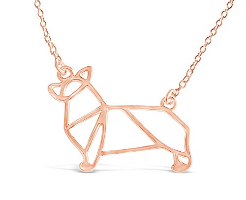 Corgi Origami Necklace, Best for Dog Lovers