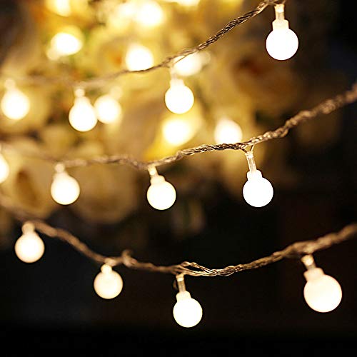 43 ft 100 Led Globe Christmas Lights -Warm White