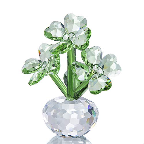 Crystal Flower Dreams Four-Leaf Clover Figurine