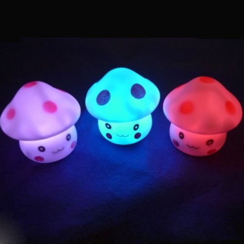 LED Night Light for Kids Room Cute Mushroom Night Lamp