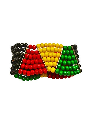 Jamaican Bracelet Multicolor Beaded Rasta For Men/Women