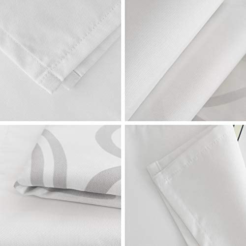 Table Runner-Cotton linen-Long 72 inche White Gray Gold Dresser Scarves,Texture Tablerunner