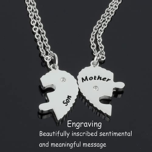 Mom & Son Necklace Gifts for Mothers Day