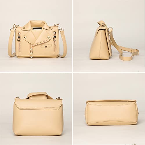 Women Leather Satchel Chain Strap Shoulder Bag Le