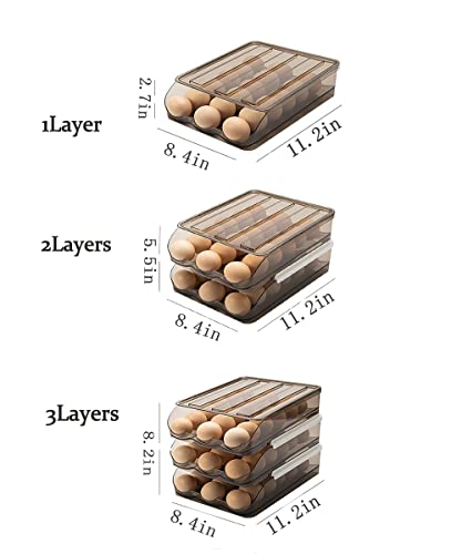 Automatic Rolling Egg Box, Slide Design for Easy Egg Retrieval