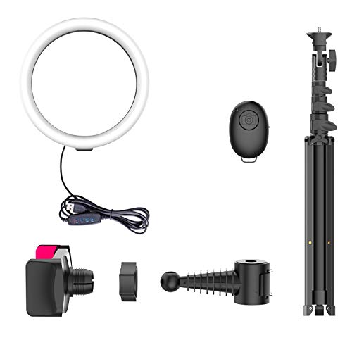 10" Selfie Ring Light w/ Tripod Stand & Cell Phone Holder