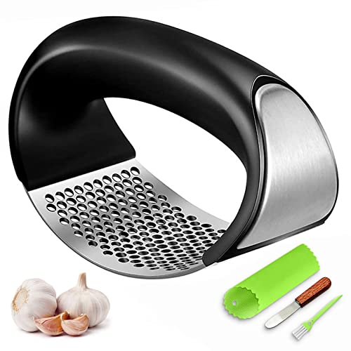 Garlic Mincer Stainless Steel w/ Ergonomic Handle