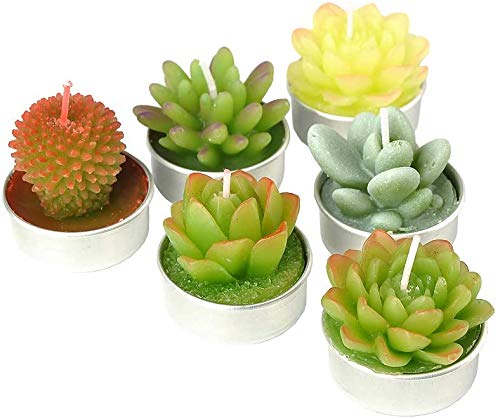 6 Packs Cactus Tealight Candle