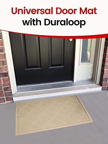 Universal Doormat |  XL Size 42” x 35” | Anti-Slip Durable & Washable | Low Profile, Dirt & Dust Absorber