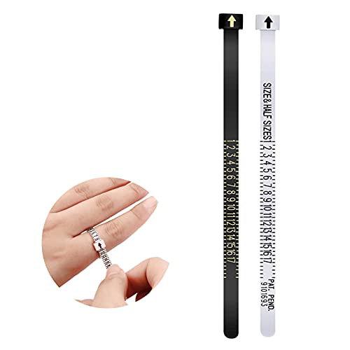 2 Pcs Ring Sizer Measuring Tool Reusable