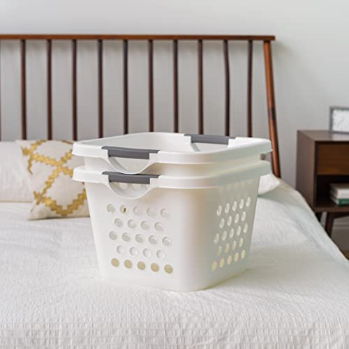 Comfort Carry Laundry Basket, White