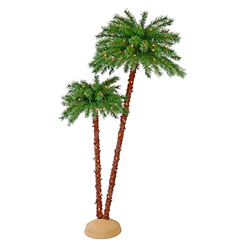 Christmas Pre-Lit Artificial Palm Tree with 150 UL-Listed Clear Lights