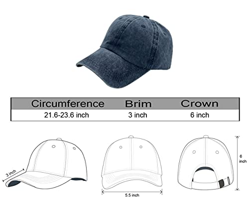 Embroidered Blessed Washed Cotton Baseball Cap for Men/Women