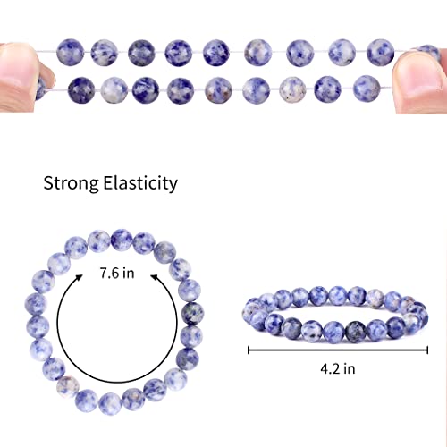 Beaded Bracelets for Men/Women Set Healing Crystal Bead  Bracelets