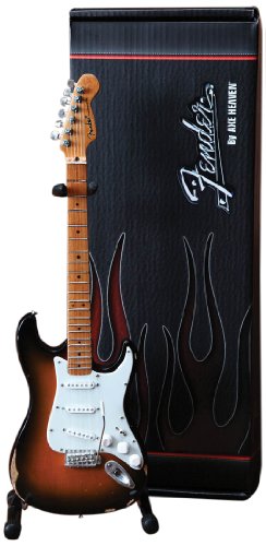 Axe Heave Fender Stratocaster Classic Sunburst Finish Miniature Guitar