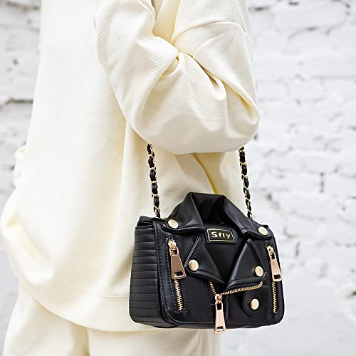 Women Leather Satchel Chain Strap Shoulder Bag Le