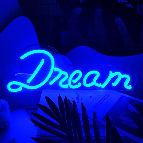 Led Neon Wall Light Wall Decor, Battery or USB Powered Light Up Acrylic Neon Sign