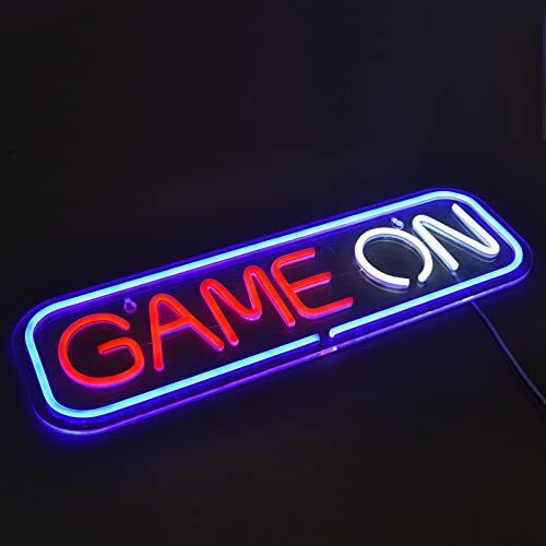 21 inches LED GAME ON Neon Signs Wall Decor