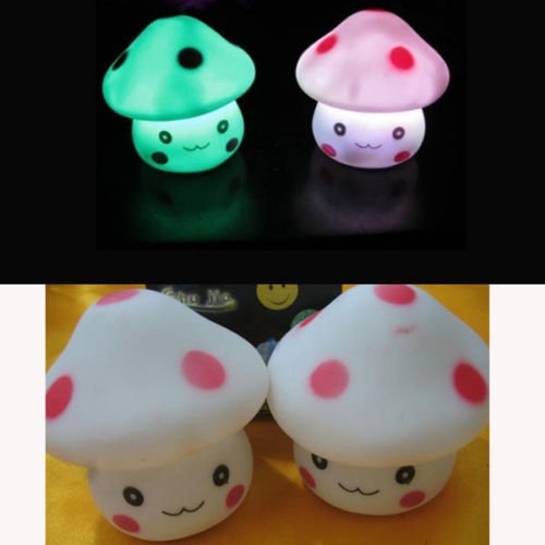 LED Night Light for Kids Room Cute Mushroom Night Lamp