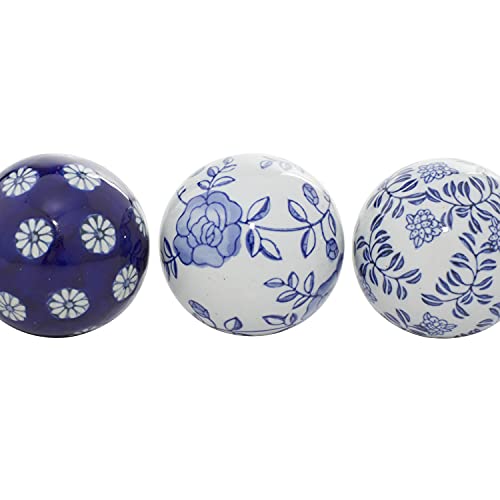 Ceramic Orbs & Vase Filler w/ Assorted Patterns, Set of 6