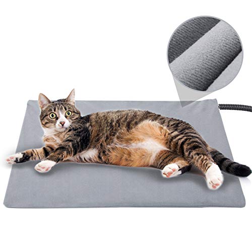 Pet Heating Pad for Cat Dog, Soft Electric Blanket Auto Temperature Control Waterproof (17.7''x15.7'')