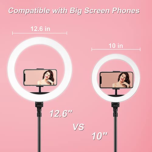 Ring Light w. Stand 72'' Tall & 3 Phone Holders38-42 Color Modes