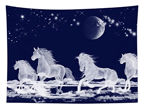 Galloping Horse Tapestry for Wall Decor,60Wx40H Inches
