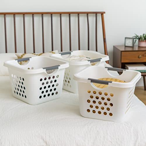 Comfort Carry Laundry Basket, White