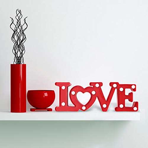 Decoration for Valentines Day -Marquee Light Up Signs (Red)