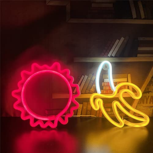 Sun Neon Led Signs w/ USB or Battery Operated for Home Decoration