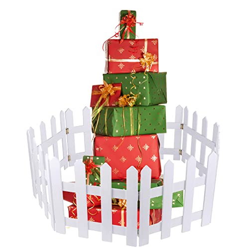 Christmas Tree  Wooden Picket Fence Decoration