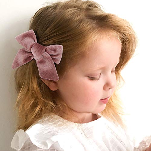 24 PCS Baby Girls Hair Bows Clips 4.5 inch Alligator Clips - One Size