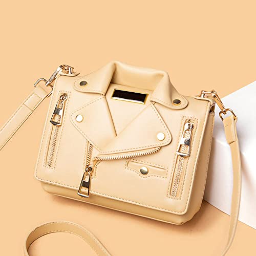 Women Leather Satchel Chain Strap Shoulder Bag Le