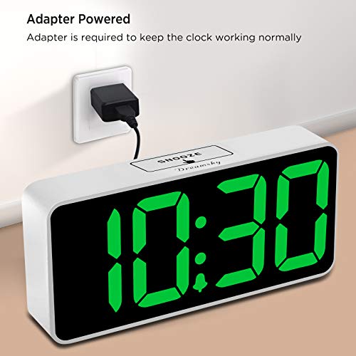 Large Digital Alarm Clock for Visually Impaired - 8.9 Inches Adjustable Alarm Volume