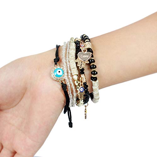 6 Sets Bohemian Stackable Bead Bracelets for Women