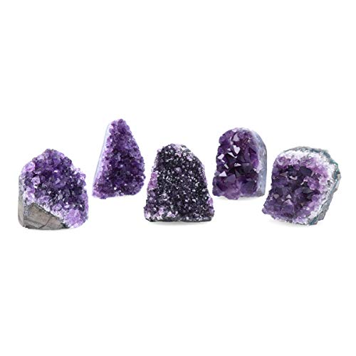 Amethyst Rock Crystal Raw Clusters from Uruguay Quartz Geode
