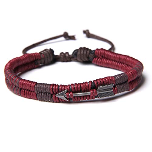 Braided Leather Bracelets for Men Women