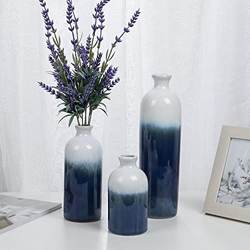 Ceramic Rustic Vase for Home Decoration , Set of 3