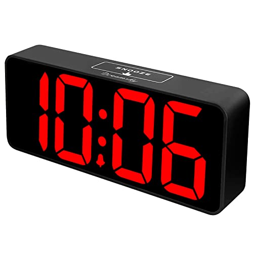 Large Digital Alarm Clock for Visually Impaired - 8.9 Inches Adjustable Alarm Volume
