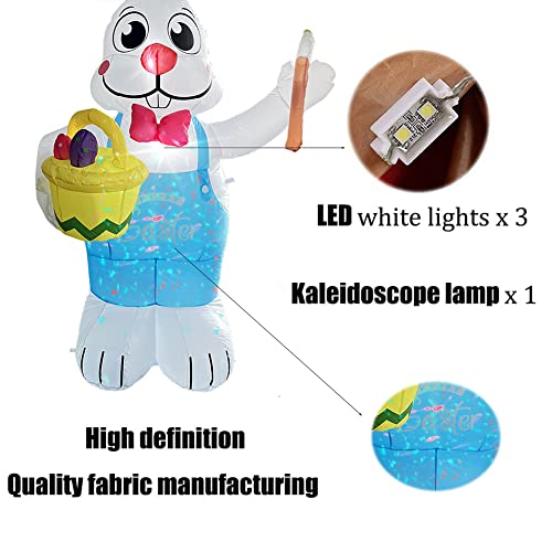 6ft Inflatable  Easter Basket & Bunny for Home Decoration / Built in LED