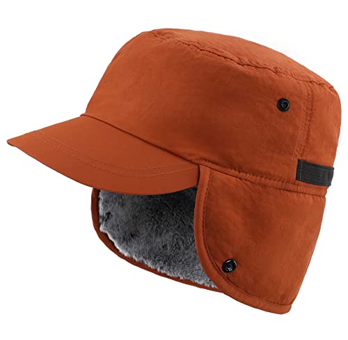 Unisex Winter Hat w/ Brim & Warm Earflaps