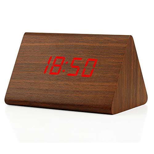 Wooden LED Alarm Digital Desk Clock