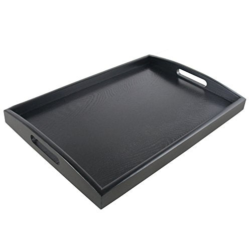 Black Serving Tray with Handle