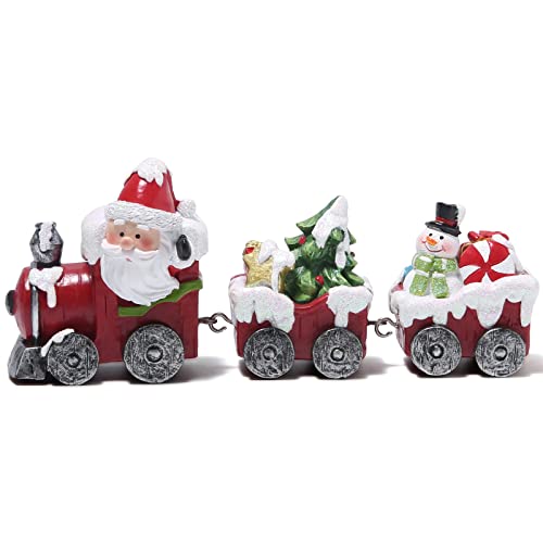 Christmas Train Figurines for Home Decorations