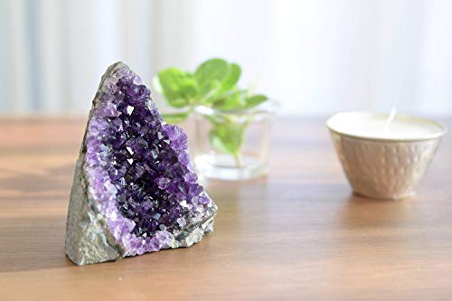 Amethyst Rock Crystal Raw Clusters from Uruguay Quartz Geode