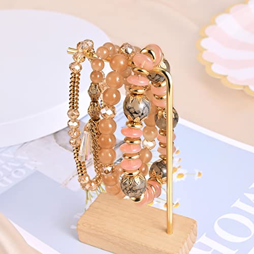 Boho Bead Stackable Bracelets for Women