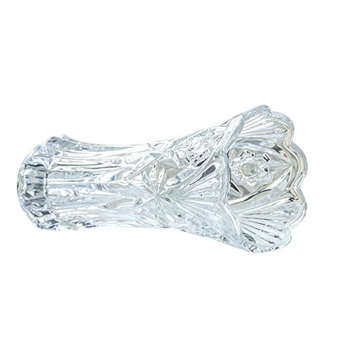 Large Flower Vase Tulips Pattern Glass Thickening for Home Decoration