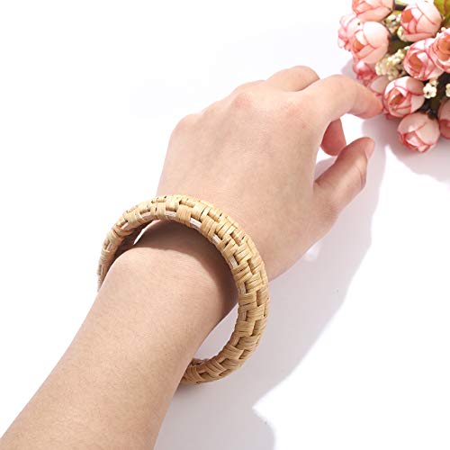 Rattan Bracelet For Women Handmade Lightweight