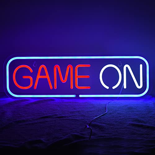 21 inches LED GAME ON Neon Signs Wall Decor